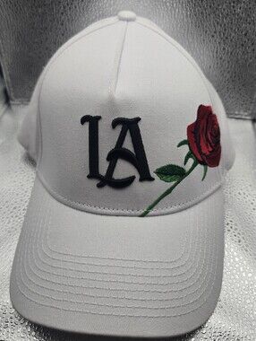 YoungLA LA Rose  Hat gym cap White Red
